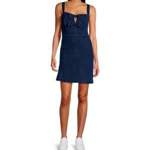 Brand-new Midnight Doll denim dress with bows